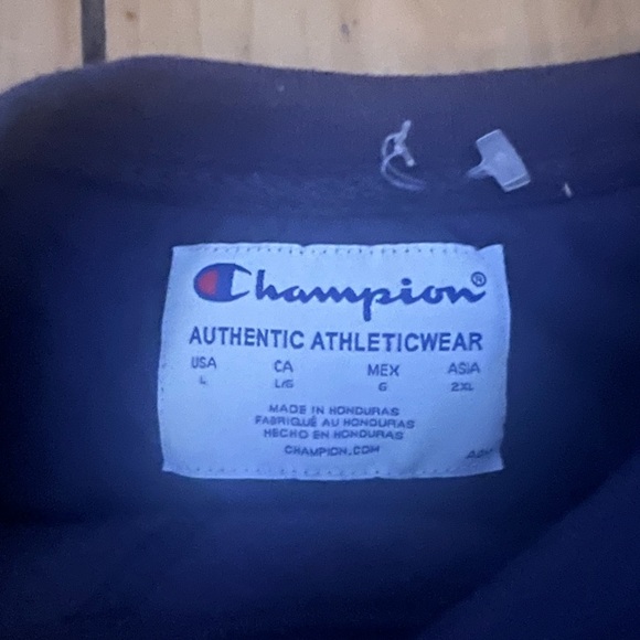 navy blue champion crewneck - Picture 2 of 3